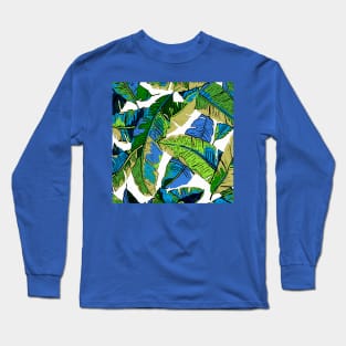 BANANA PALM LEAF PARADISE PATTERN Long Sleeve T-Shirt